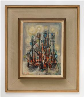 Boats at Dock - Si Lewen