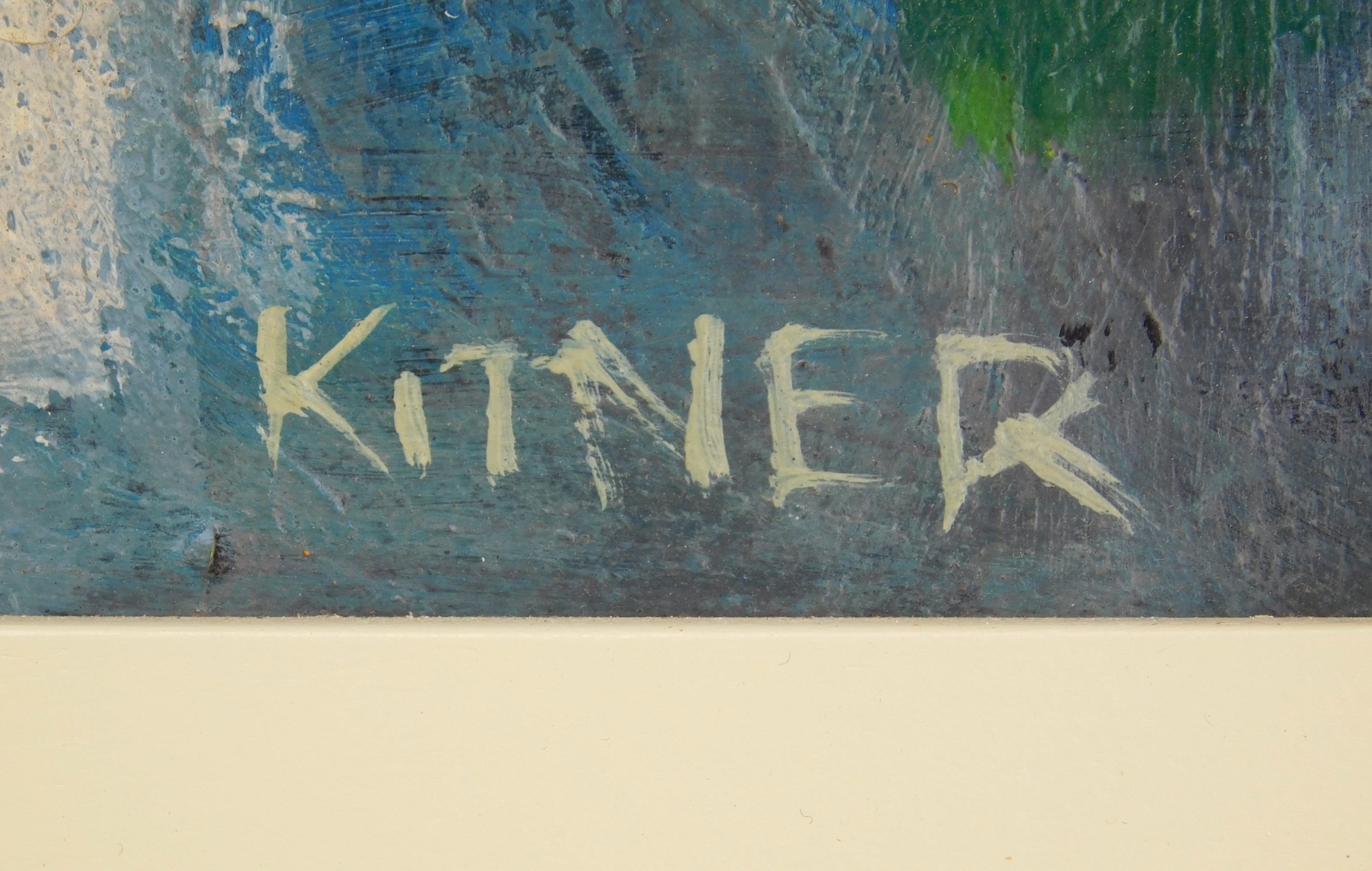 Artwork by Harold Kitner, Enigma I, Made of oil on masonite