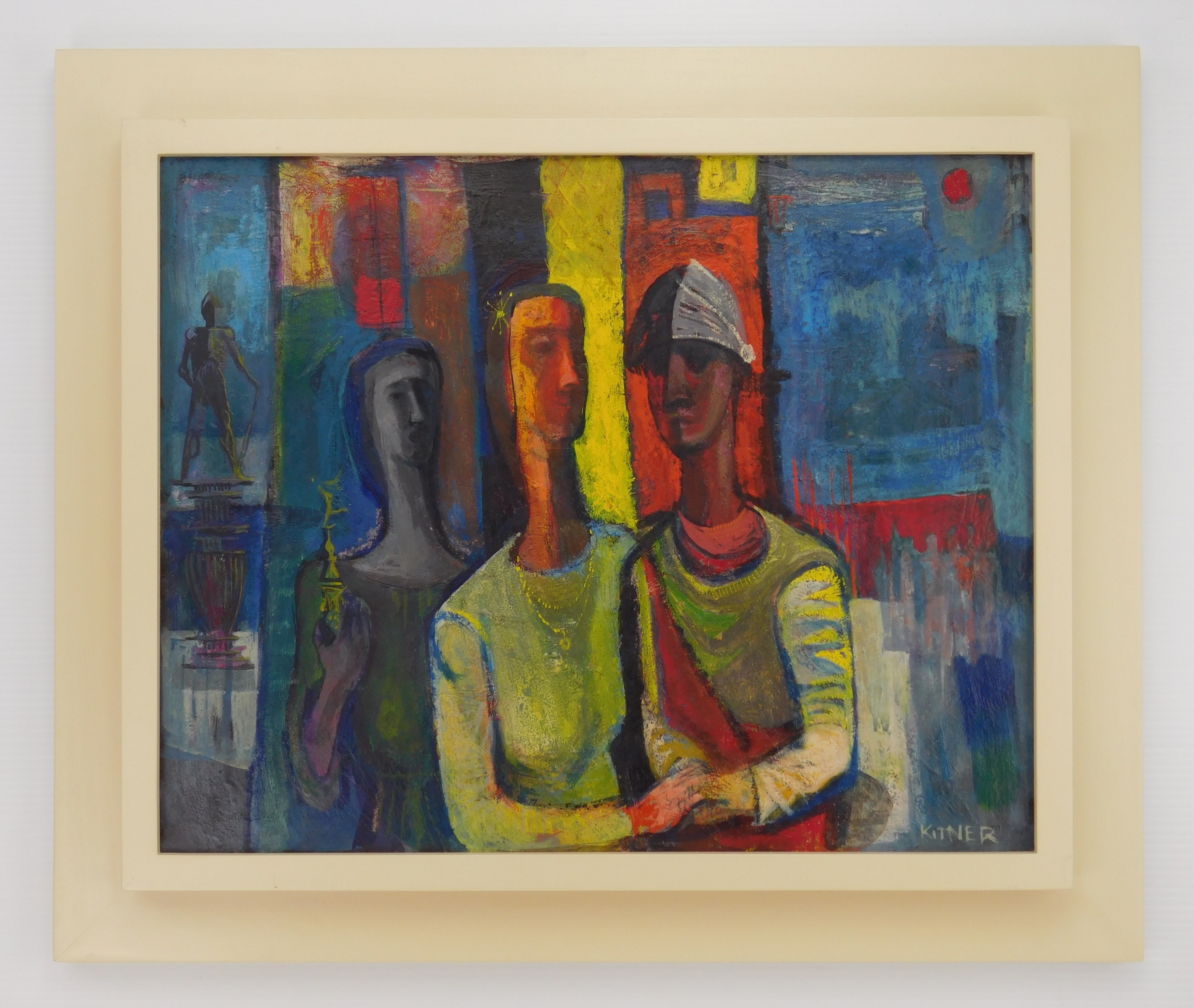 Artwork by Harold Kitner, Enigma I, Made of oil on masonite