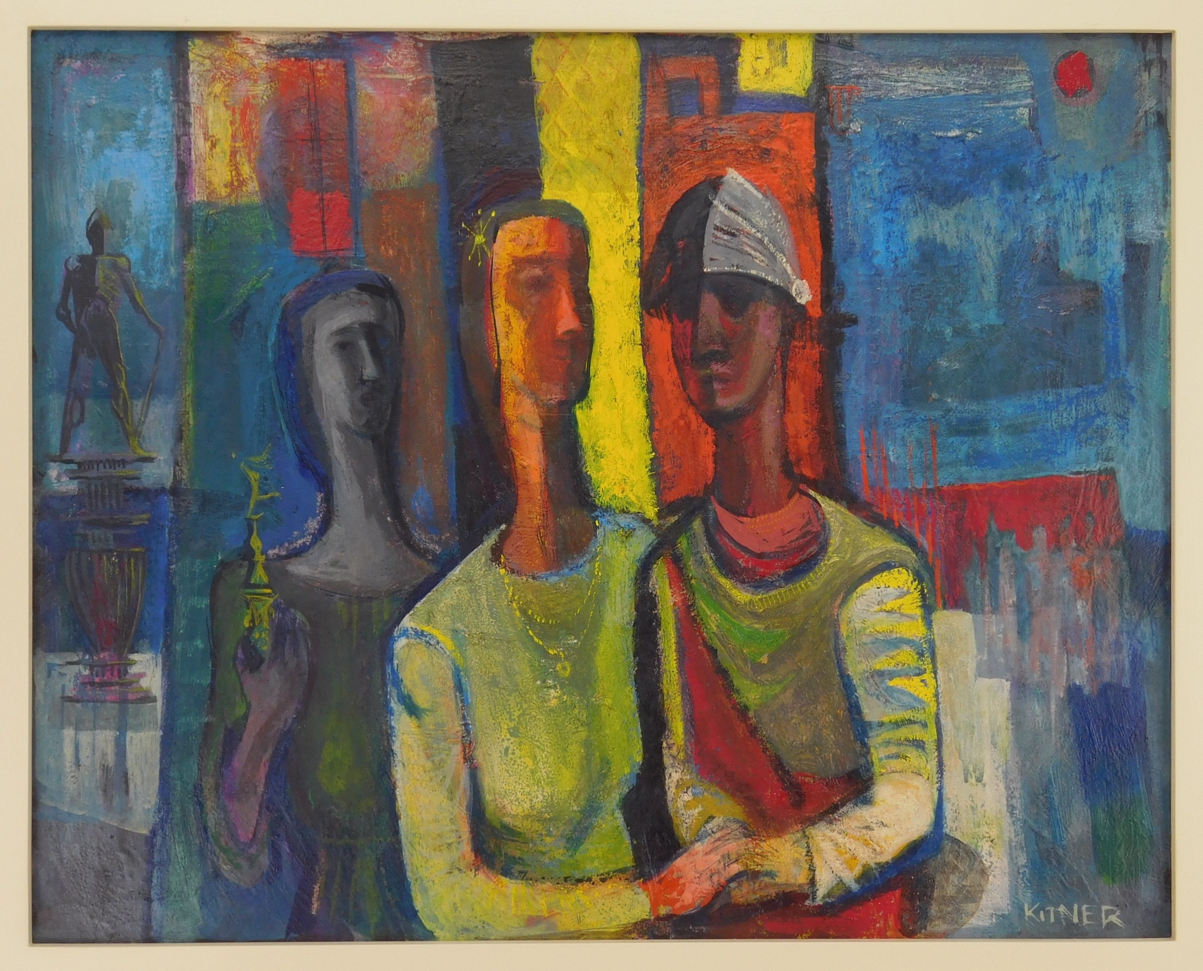 Artwork by Harold Kitner, Enigma I, Made of oil on masonite