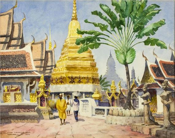Traveler Palm, Bangkok by John Lavalle, 1959