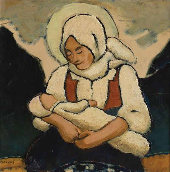 Milos Alexander Bazovský | Madona (1931) | MutualArt