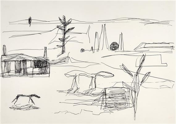 Back of Nowhere by Ken Whisson, 1994