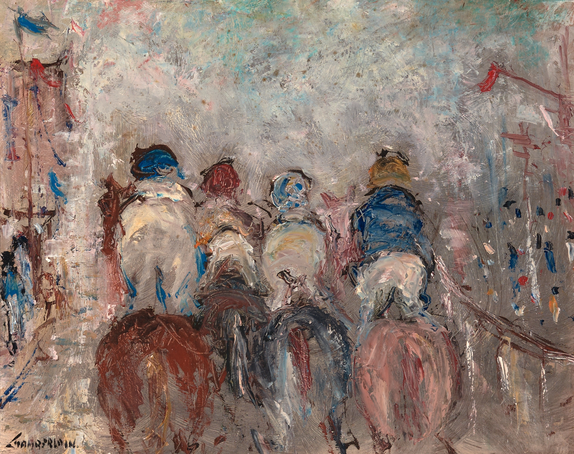Barry Chamberlain | Untitled (Horse Race) | MutualArt