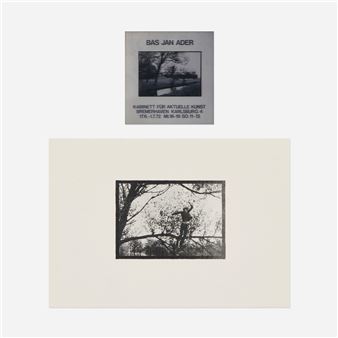 Broken Fall (Organic) postcard and photographic slide - Bas Jan Ader