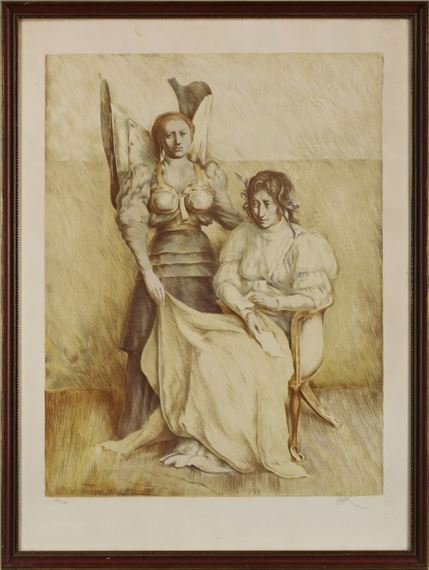 Zwei Frauen by Samuel Bak