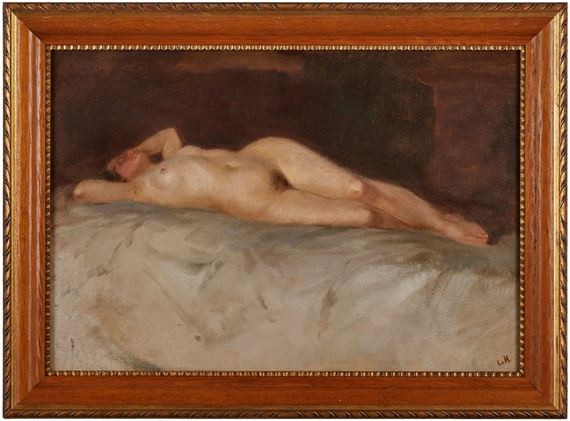 Liegender Akt by Ludwig von Hofmann