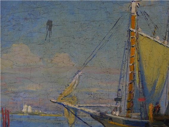 George Albert Thompson | Fishing boat Noank | MutualArt