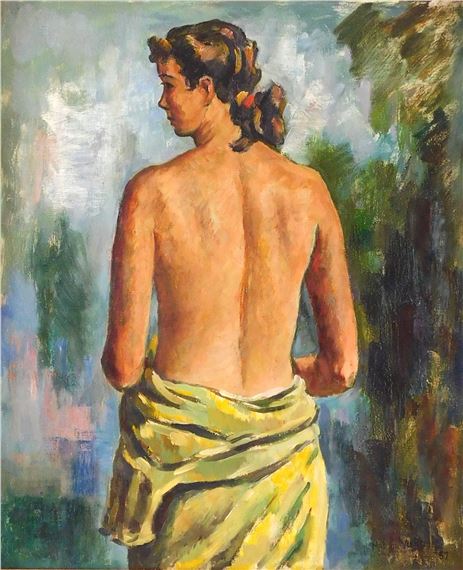Nude by Marko Vukovic, 1957