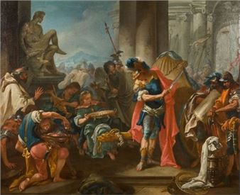 Alexander cutting the Gordian knot - Michel-Francois Dandré-Bardon