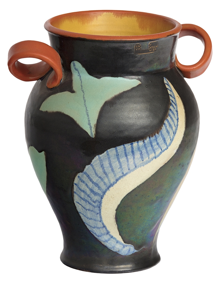 Goldscheider | Vase with leaves | MutualArt