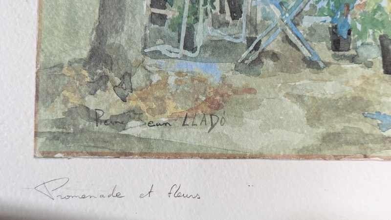 Pierre Jean Llado | Promenade et fleurs | MutualArt