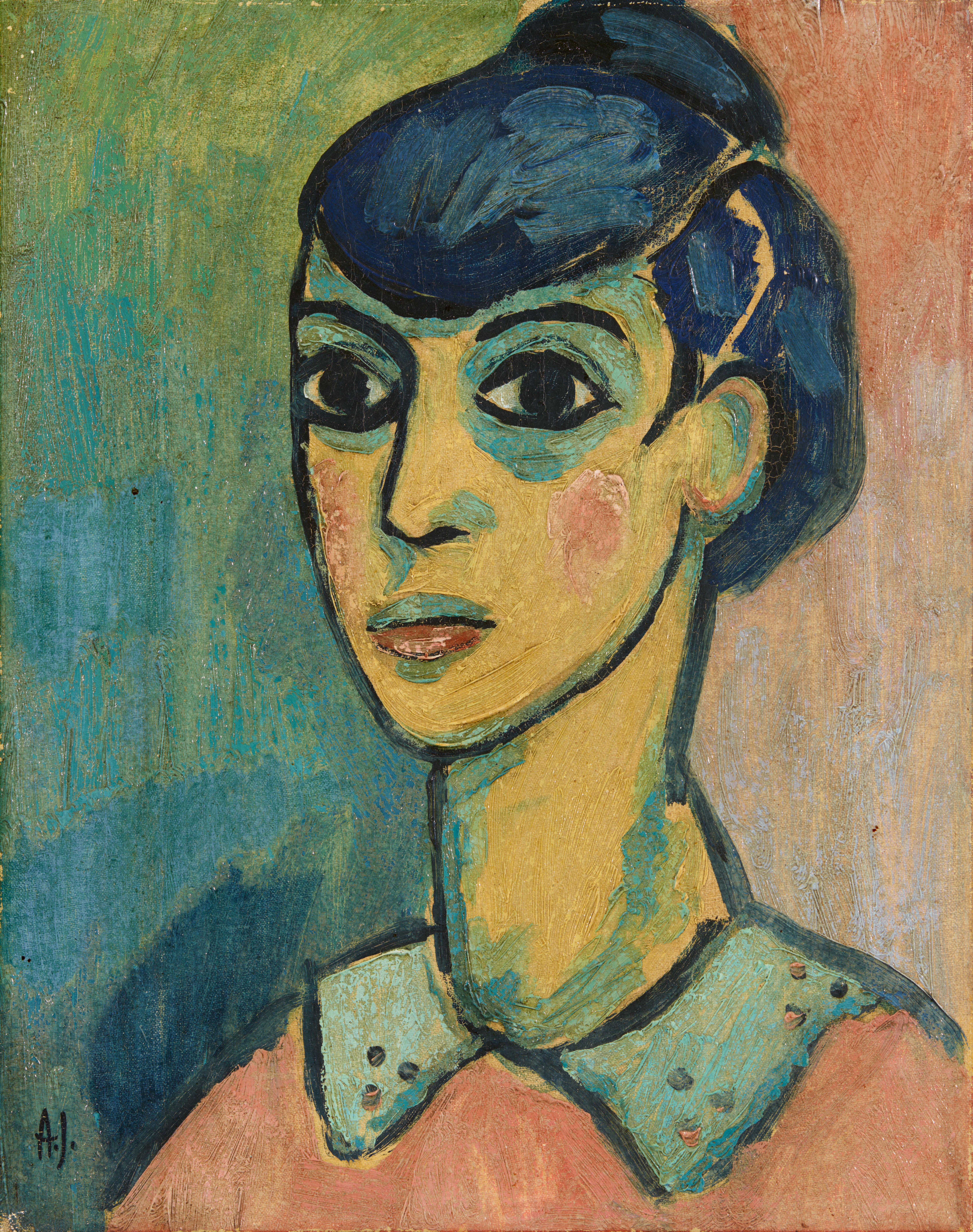 Artwork by Alexej von Jawlensky, Kopf, Made of Oil on canvas