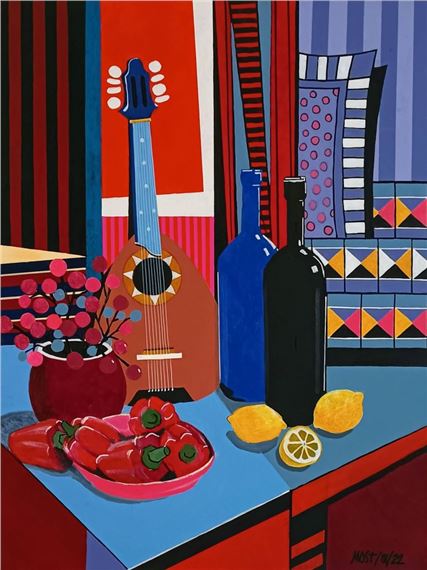 Still Nature With Mandolin by Michał Ostaniewicz, 2022