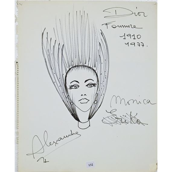 Louis Alexandre Raimon | Étude de coiffure pour la Maison Dior ...