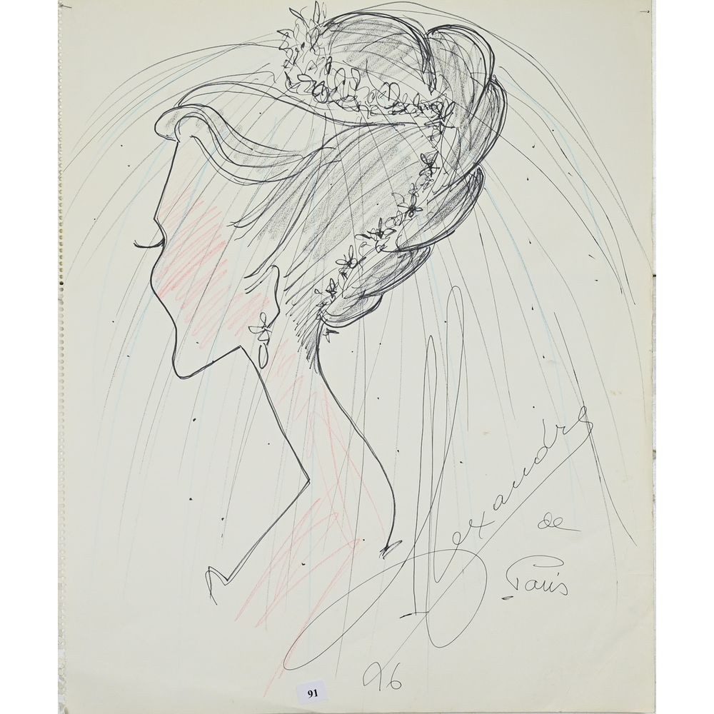 Louis Alexandre Raimon | Etude pour un chignon (1996) | MutualArt