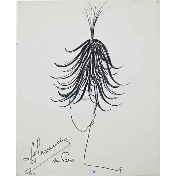 Louis Alexandre Raimon | Etude pour un chignon (1964) | MutualArt