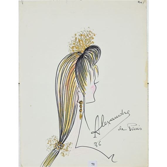 Louis Alexandre Raimon | Femme au chignon de profil (86) | MutualArt