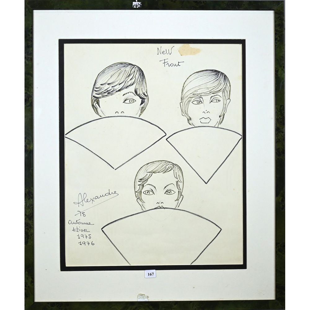 Louis Alexandre Raimon | 3 études de coiffures (1975 - 1976) | MutualArt