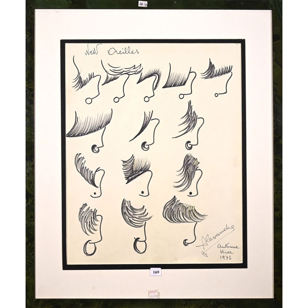 Louis Alexandre Raimon | « Etude de coiffures aux boucles d’oreilles ...