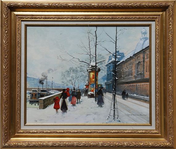 Louis Dancourt | Along The Seine (1946) | MutualArt