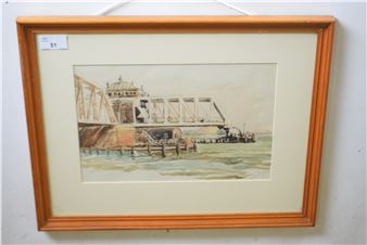 'Breydon Swing Bridge' - William Sid Reed