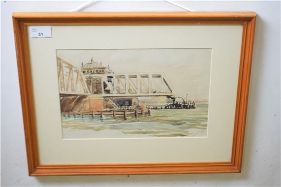 'Breydon Swing Bridge' - William Sid Reed