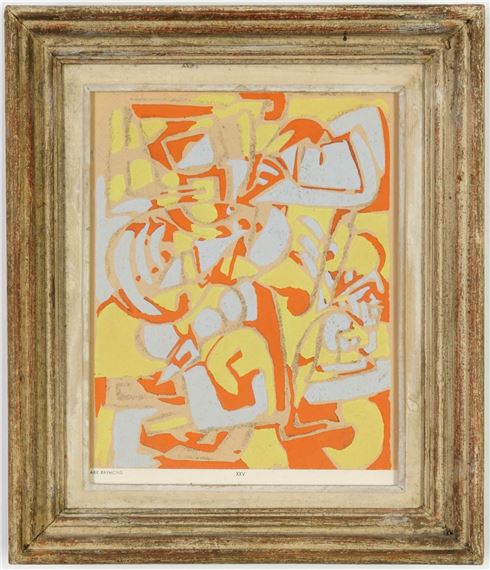 Abstract , suite Temoignages pour l'Art Abstrait by Marie Raymond, 1952