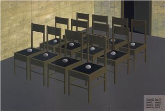 Twelve chairs (triptych) - Nikolai Ovchinnikov
