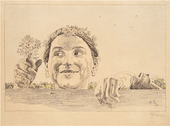 "Leipziger Margaretenblatt" / zu Franz Langheinrich / "Sapienti Sat by Otto Greiner