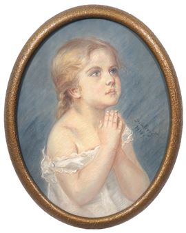 Betendes Mädchen - Johann Slevogt