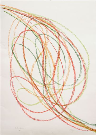 Blattform (Schwünge) by Hermann Glöckner, 1984