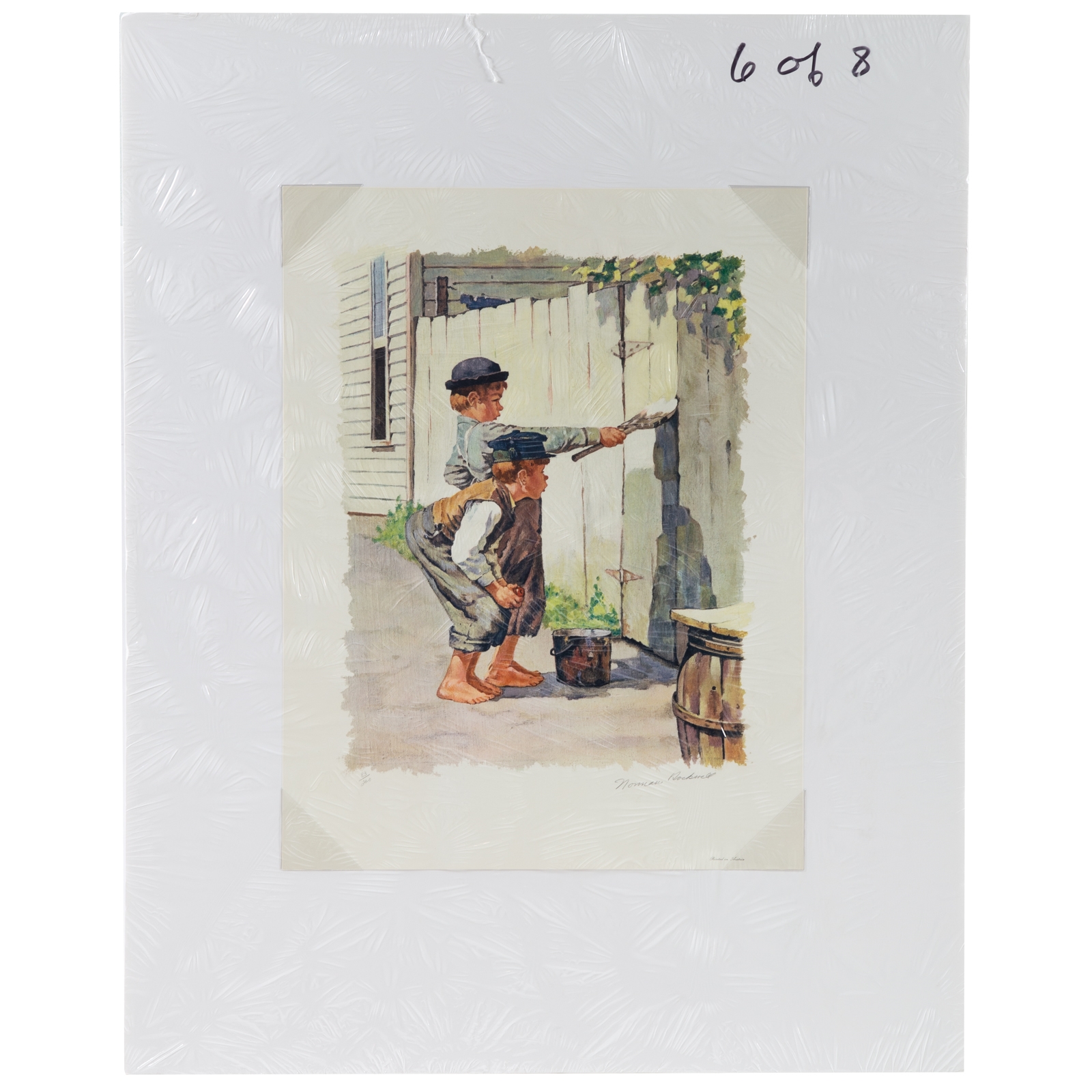 Norman Rockwell Whitewashing the Fence MutualArt