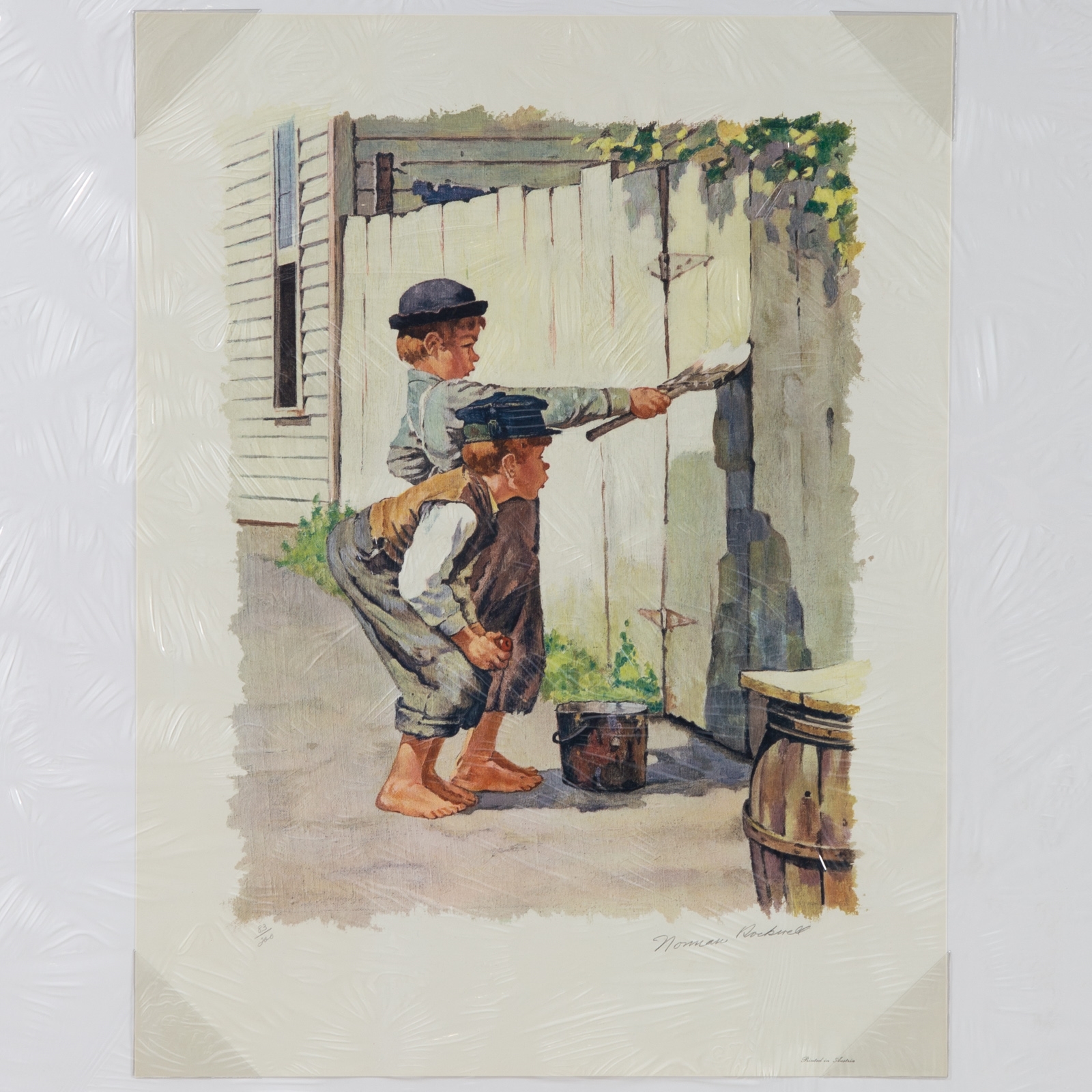 Norman Rockwell Whitewashing the Fence MutualArt