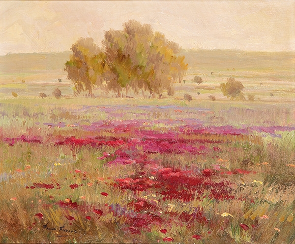 José Miguel Roman Frances | Campo de amapolas | MutualArt