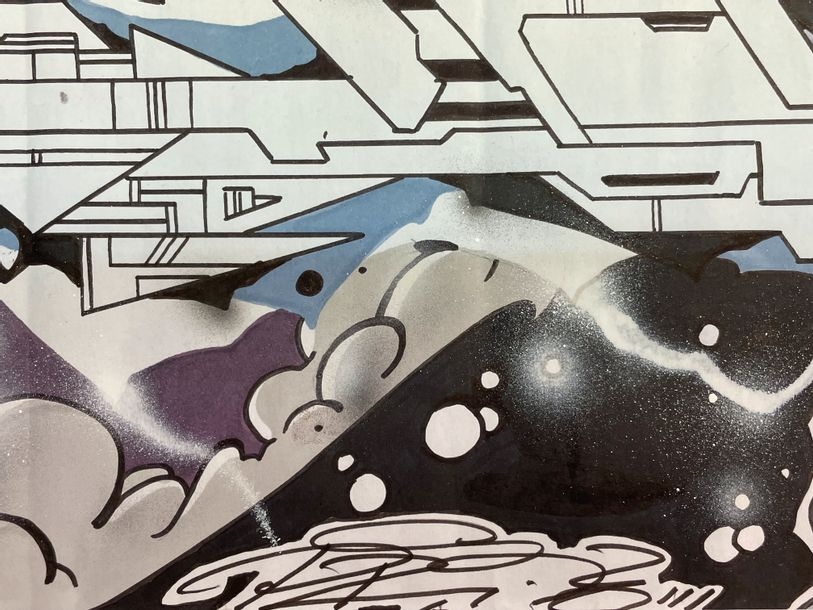 Artwork by Sinero, Silver Surfer, Made of Offset in color on glossy paper