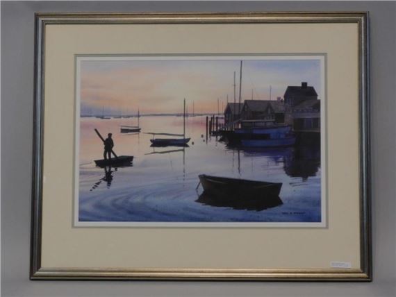 Nantucket Harbor, Skulling by Karol B. Wyckoff