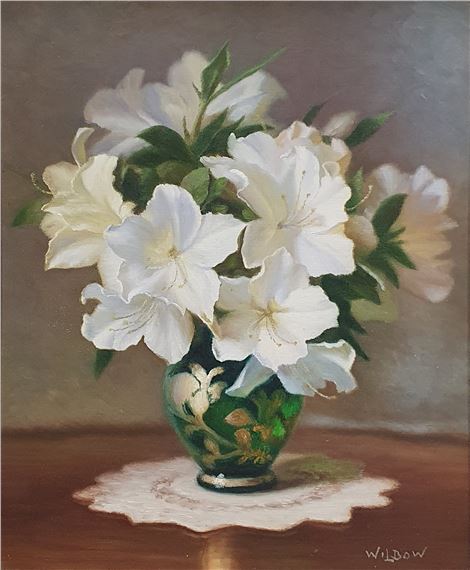 White Azaleas by Clive Wilbow