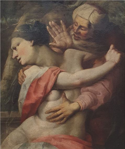 untitled (Susannah and the Elders)? by Bartholomeus Spranger