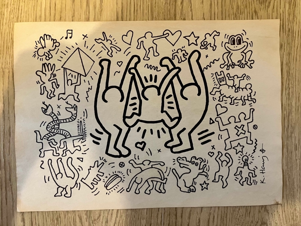 Keith Haring | Keith Haring - Drawing (Untitled Heart) (2019) | MutualArt