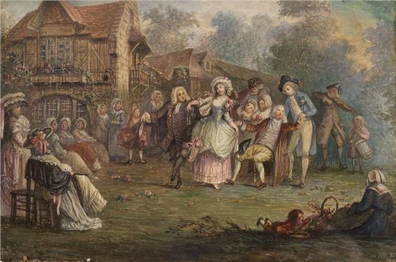 The dance of the bride by French School, 19th Century, 19th century