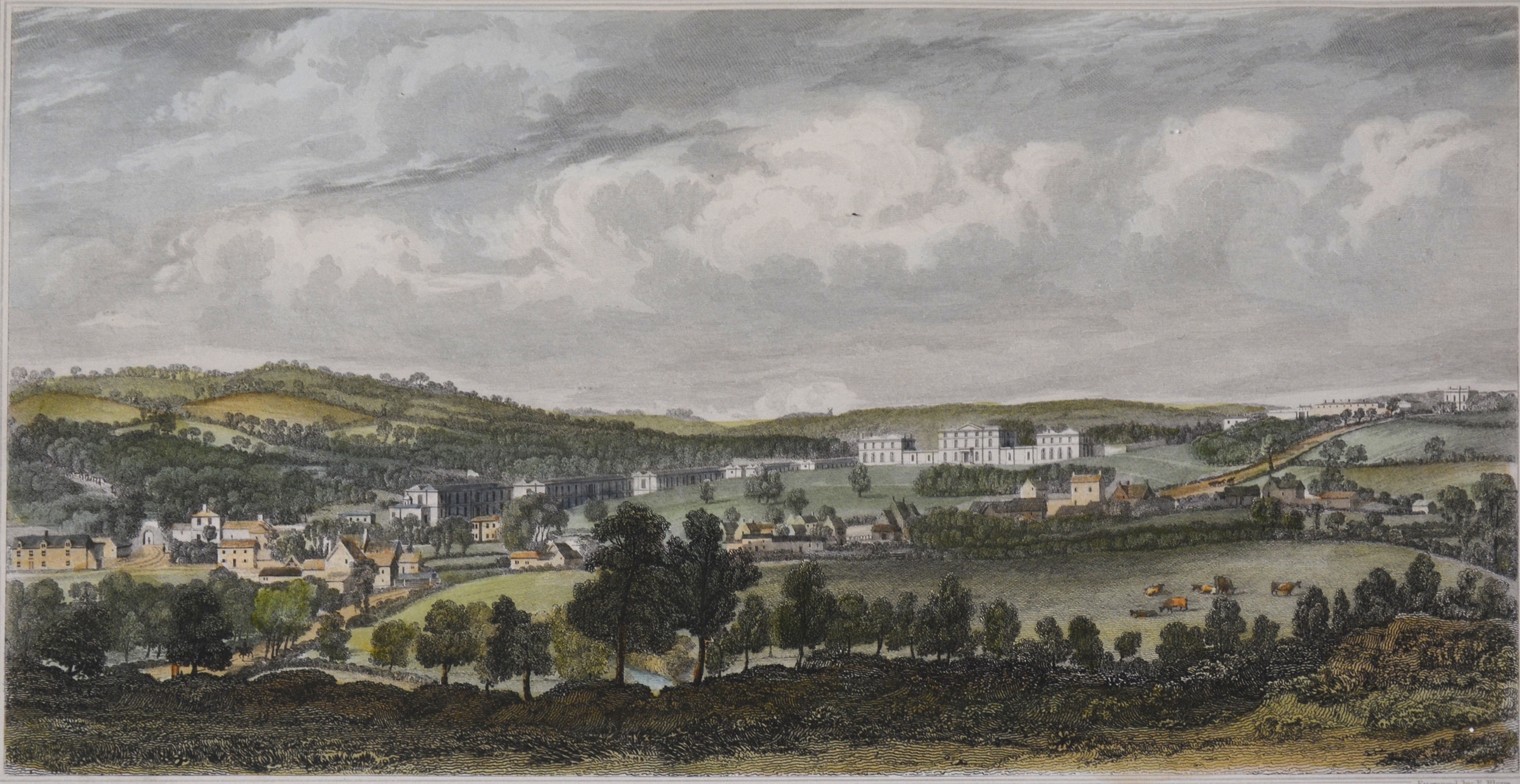 Artwork by Weedon Viaduct, 19th century engraving; and five other local engravings and prints, Made of engravings and prints