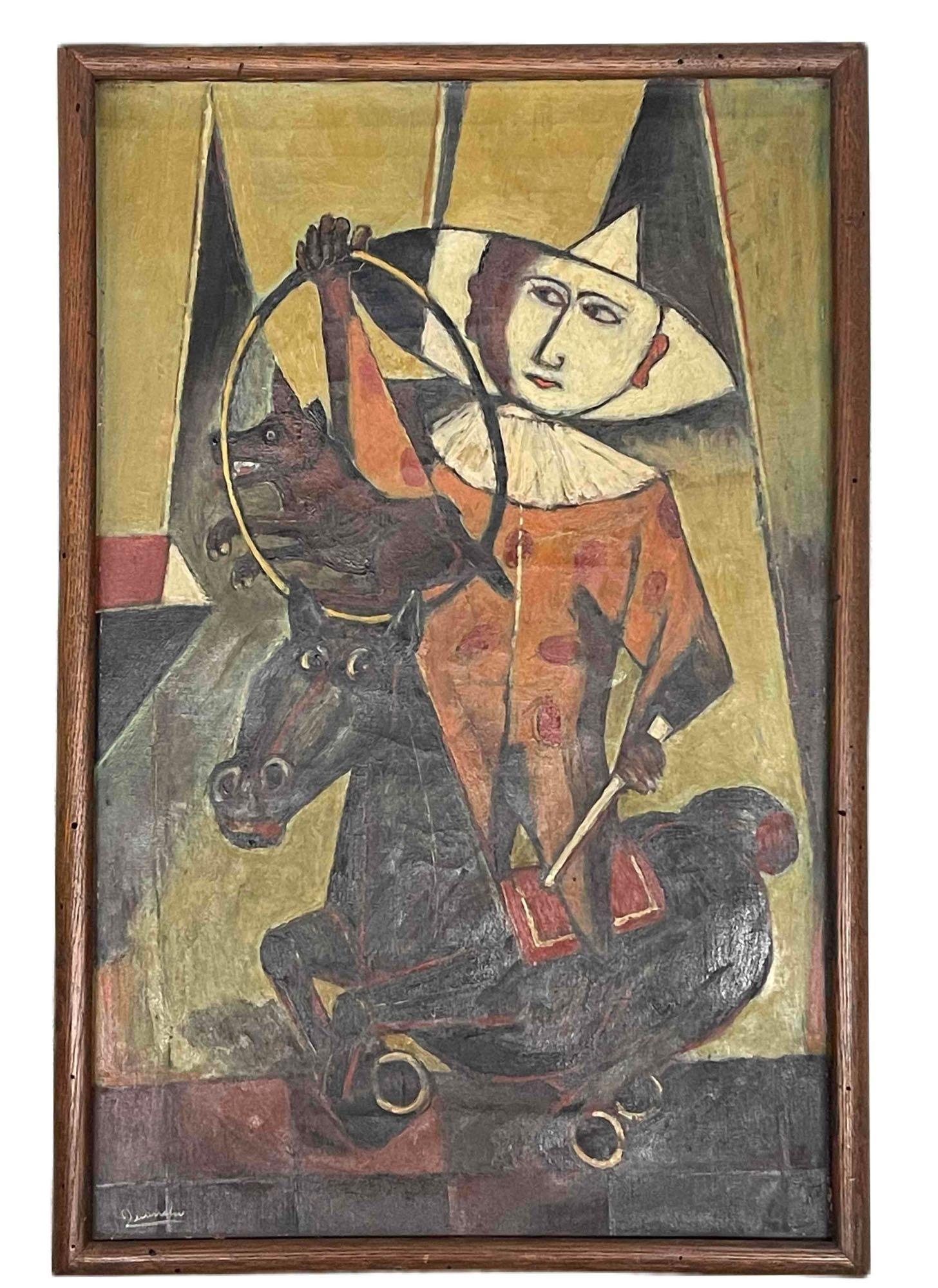 Artwork by Leo William Quanchi, Feature Act, Made of oil on canvas