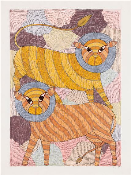 Untitled (Gond Art) by Suresh Kumar Dhurve