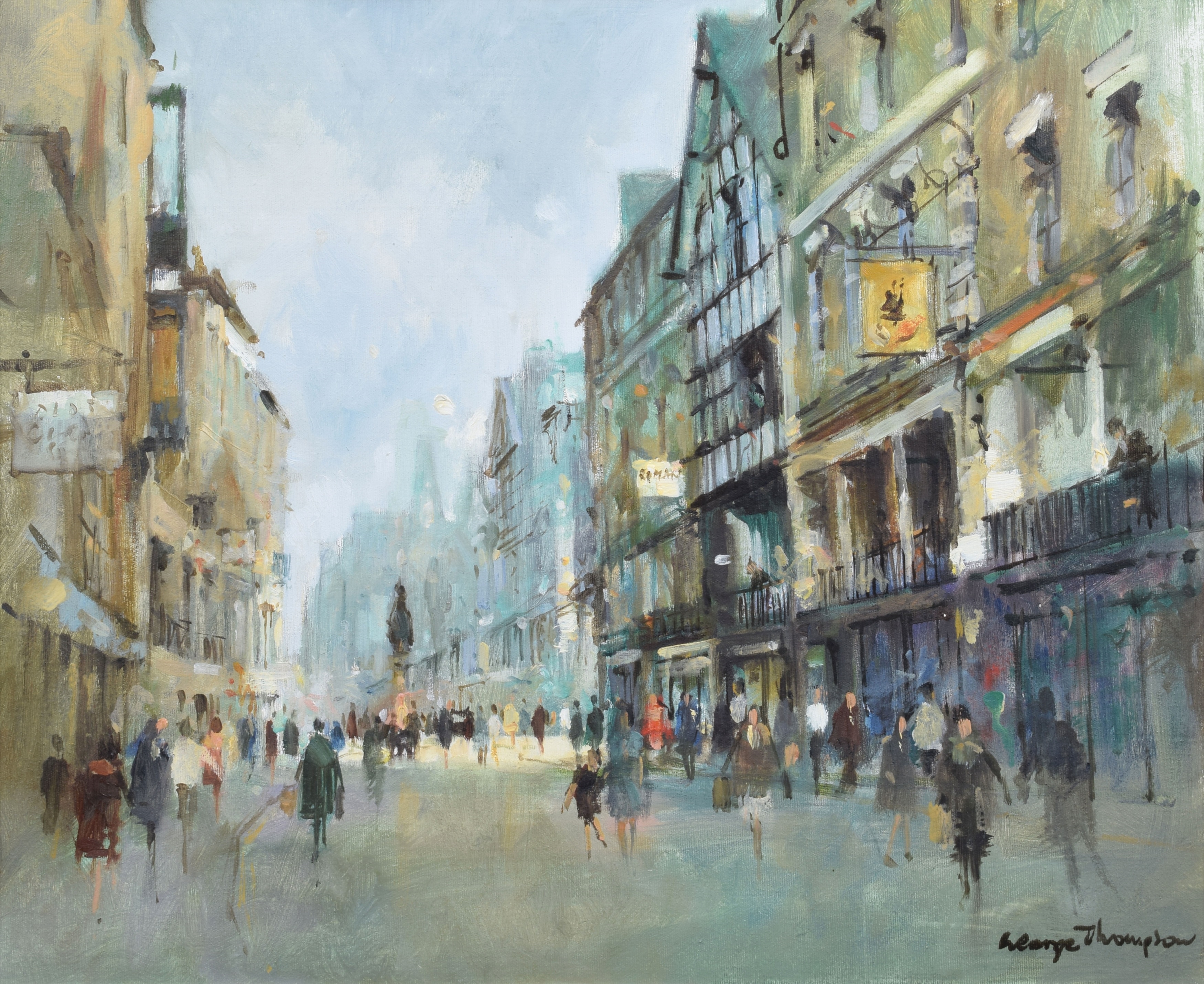 George Thompson | Watergate Street and Cross (1982) | MutualArt