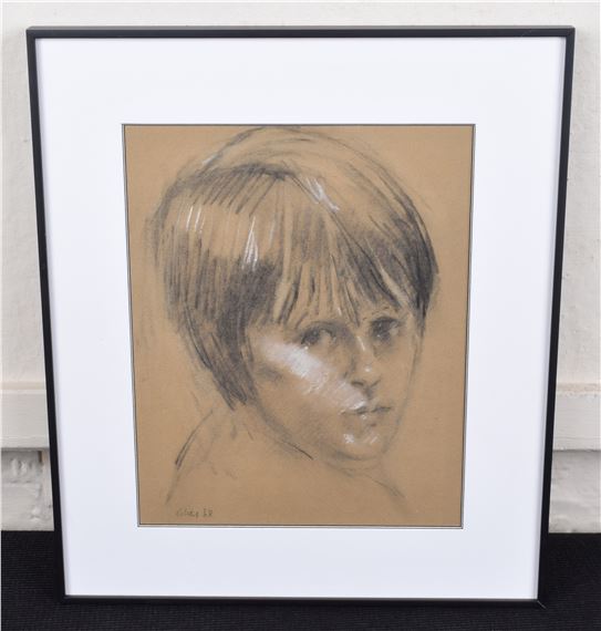 Harold Riley | Portrait of a girl (1968) | MutualArt