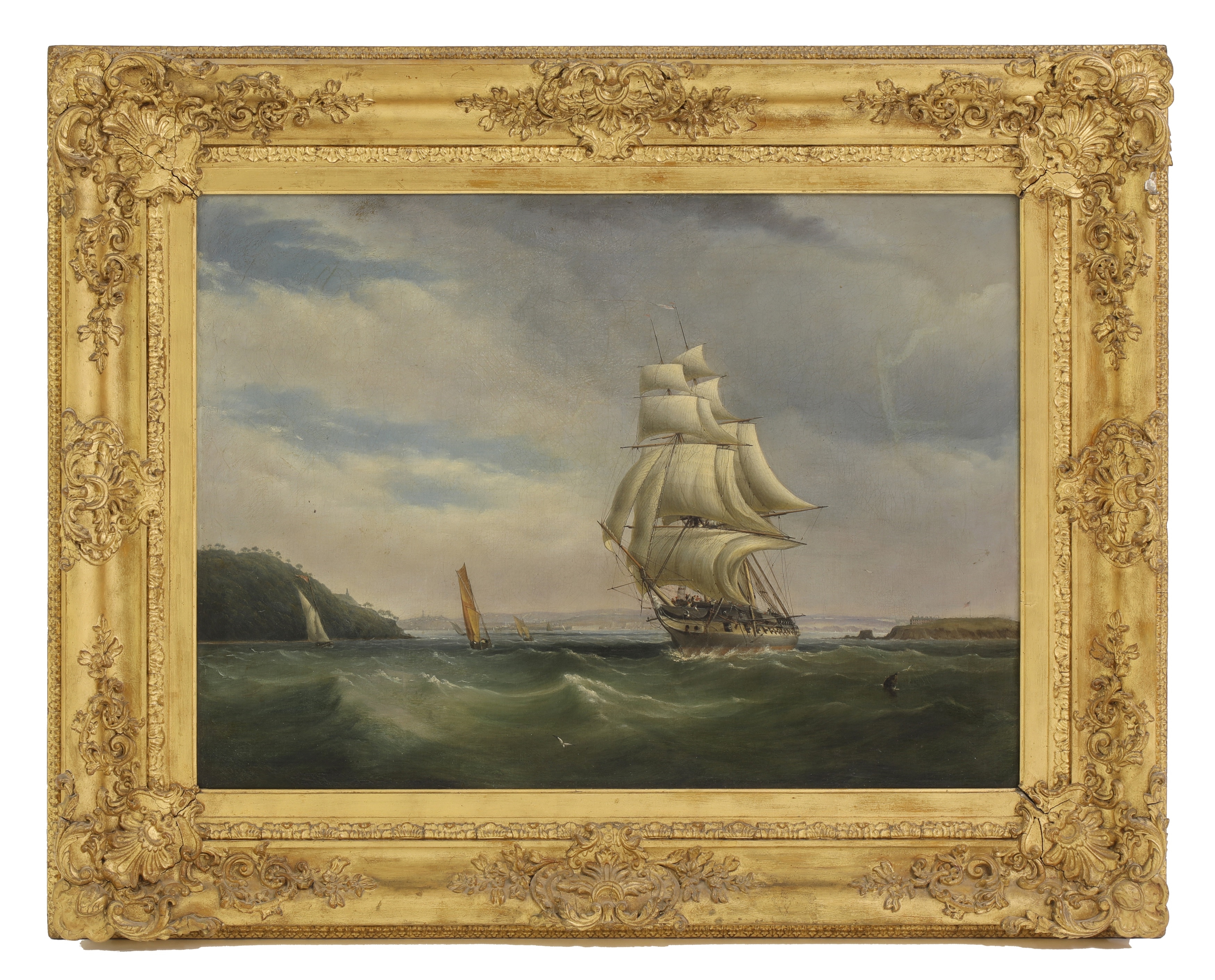 Joseph Walter | A West Indiaman heading out to sea possibly near ...
