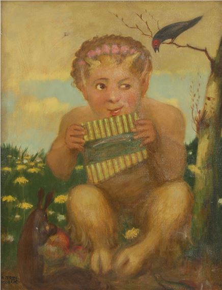 Pan by Adolf Frey-Moock, 1881
