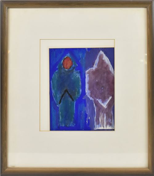 ; watercolour by Josef Herman, March 2023