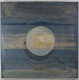 abstract with a circle - Margaret Moran (united States, 20/21st Century)